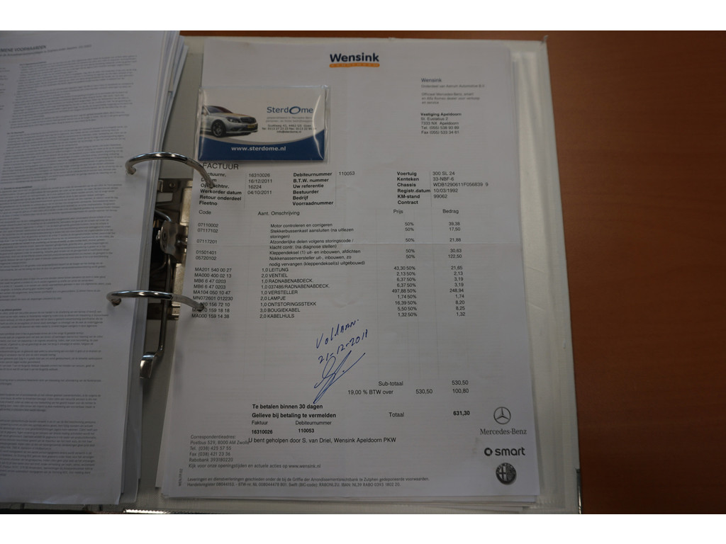 Mercedes-Benz SL-Klasse 300 SL-24 Automatische Airco l Memory l Alarm l Automatische antenne l Windschot l Stoelverwarming l 5 Traps automaat l 31956945-103.jpg | Sterdome B.V.