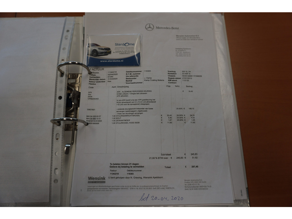 Mercedes-Benz SL-Klasse 300 SL-24 Automatische Airco l Memory l Alarm l Automatische antenne l Windschot l Stoelverwarming l 5 Traps automaat l 31956945-82.jpg | Sterdome B.V.